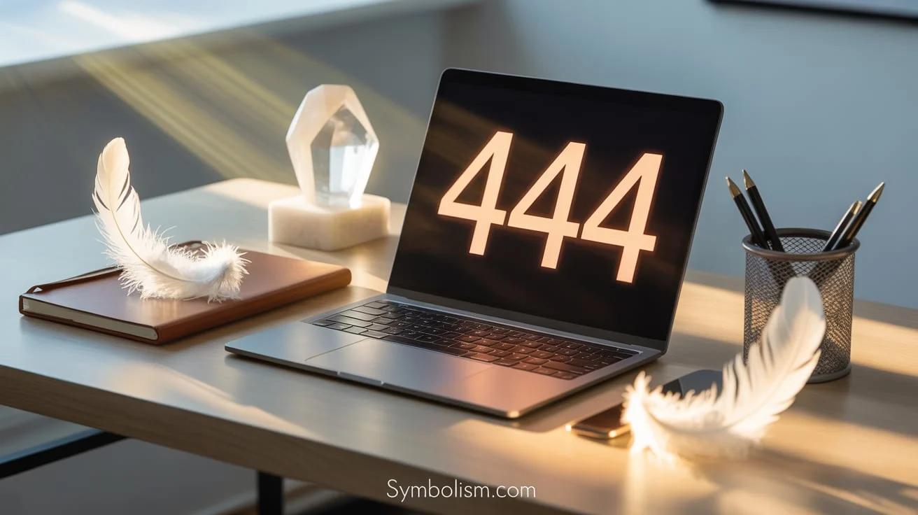 444 angel number meaning work