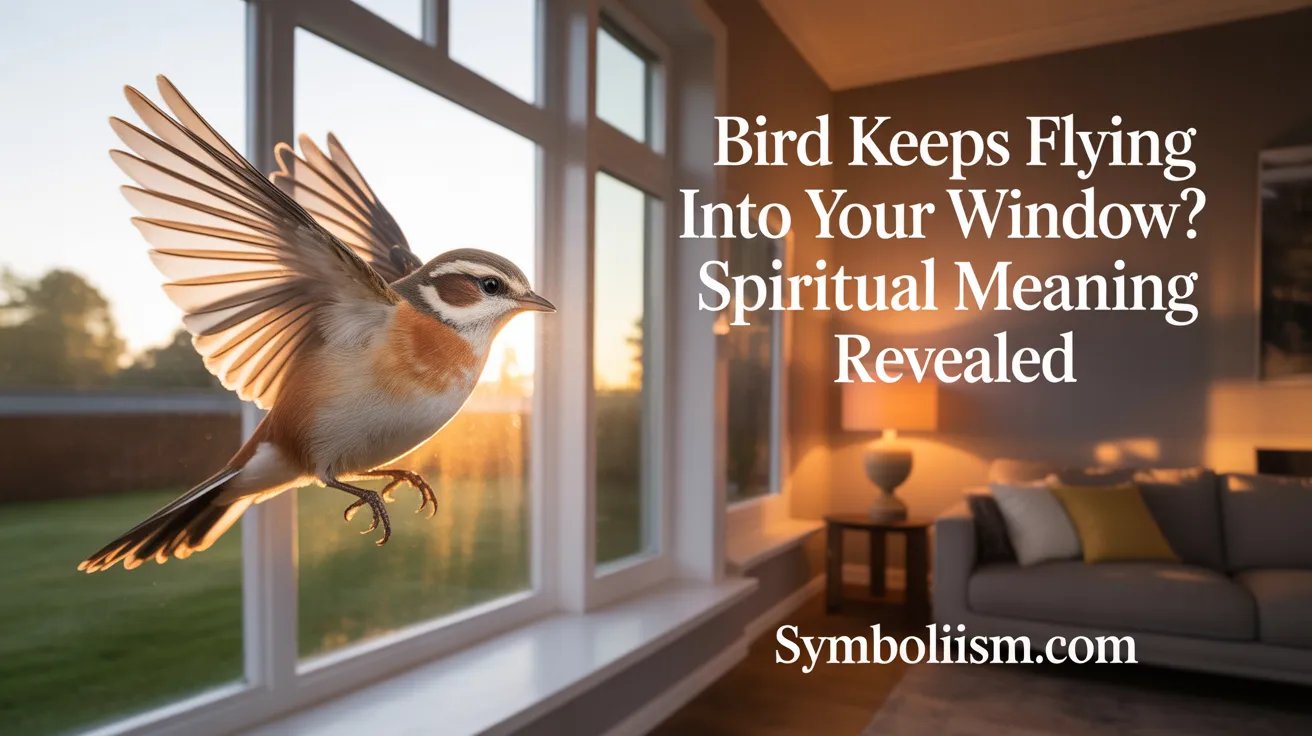 bird keeps flying into window spiritual meaning