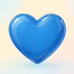 blue heart emoji
