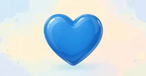blue heart emoji