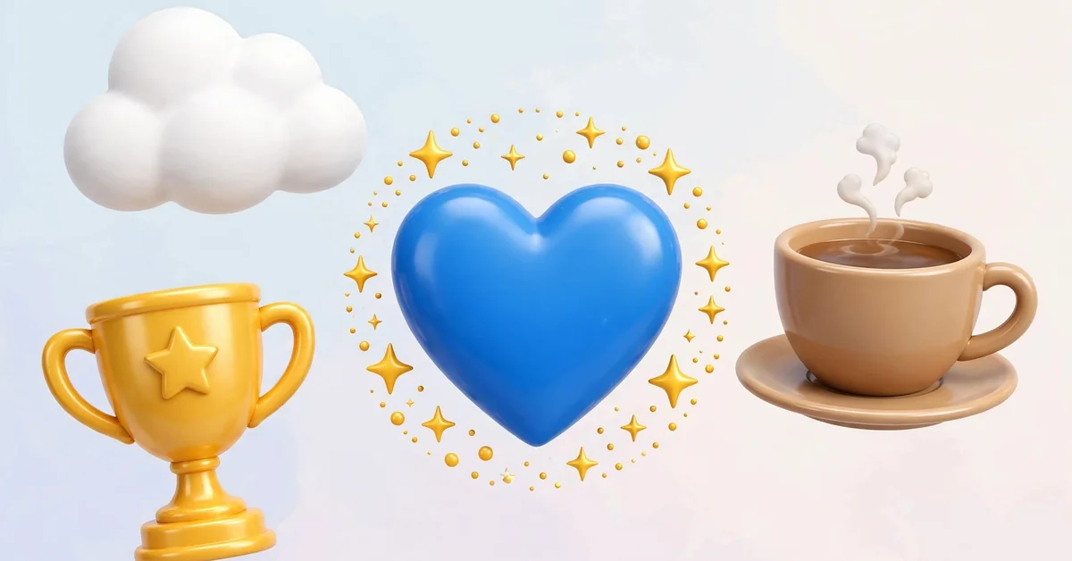 Blue Heart Combos for Captions