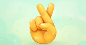 fingers crossed emoji