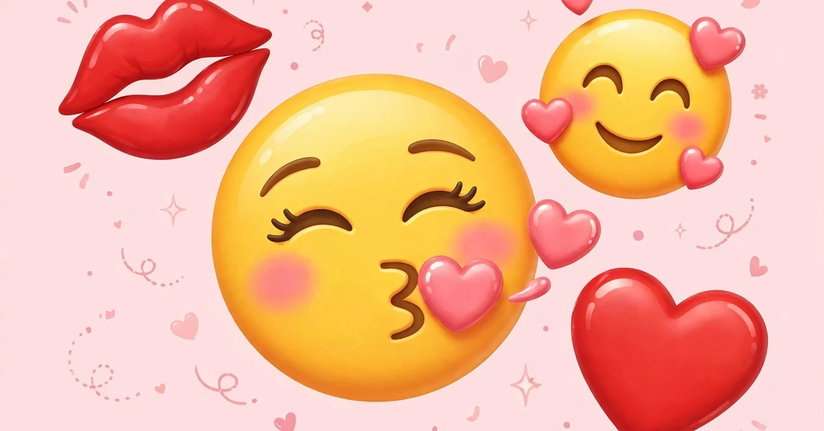 Kiss Emoji Family: 😗 😙 😚 😘