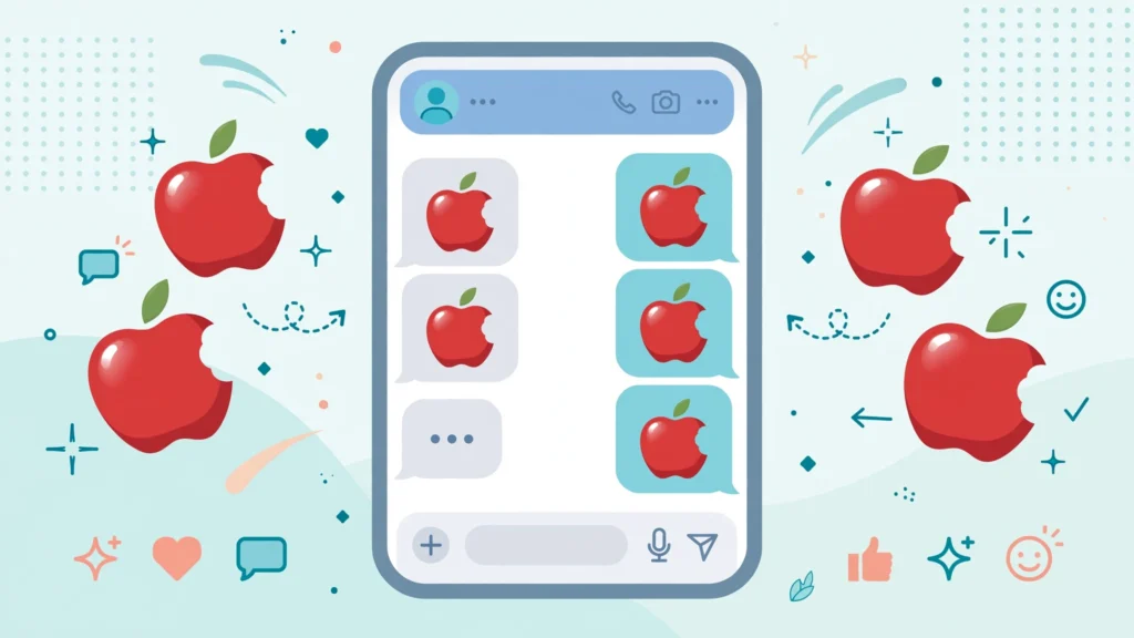 How to use the apple logo emoji the right way in WhatsApp, Instagram, and TikTok chats