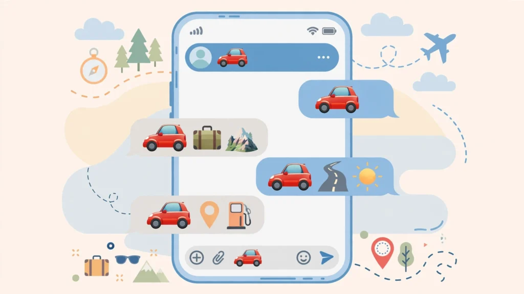 How to use the car emoji the right way in WhatsApp, Instagram, and TikTok chats