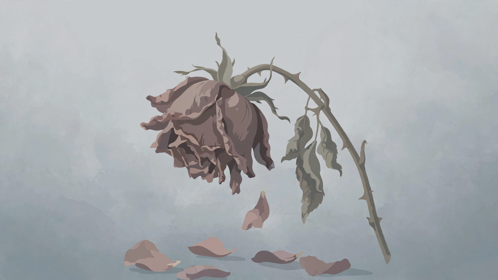 dead rose emoji meaning – faded love, grief and quiet letting go