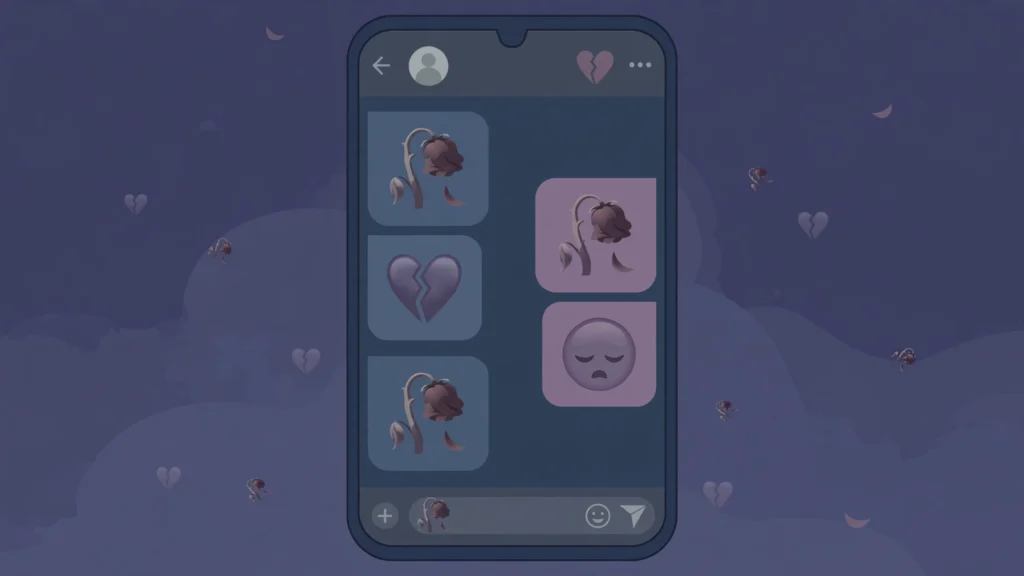 How to use the dead rose emoji the right way in WhatsApp and Instagram chats