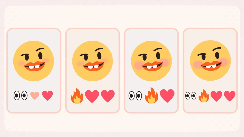 Best lip biting emoji combos to copy and paste for romantic, cute, and flirty messages