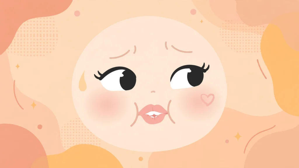 lip biting emoji meaning – flirty, nervous or deep in thought
