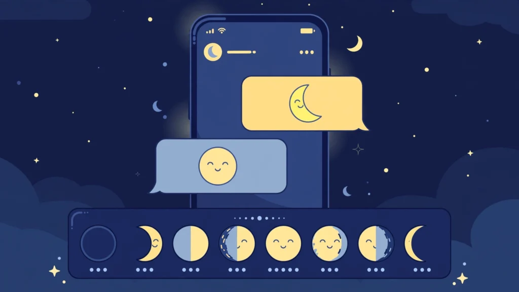 Moon Phase Emoji Usage
