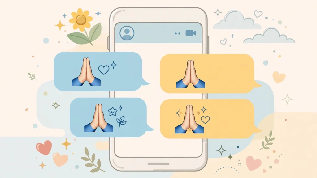 praying emoji meaning – heartfelt thanks and hopeful check-ins