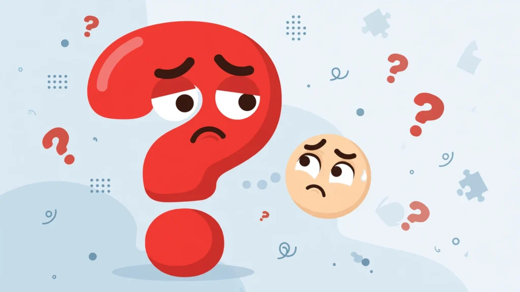 question mark emoji meaning – confused questions and quick checks