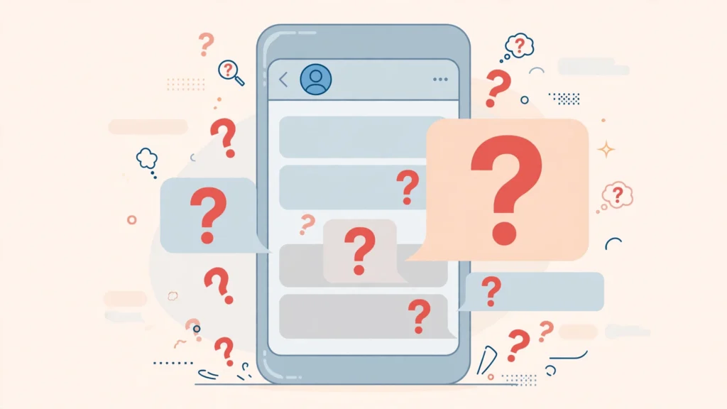 How to use the question mark emoji the right way in WhatsApp, Instagram, and TikTok chats
