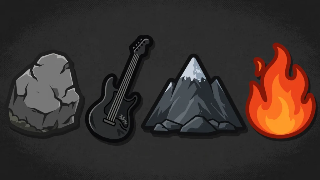 Rock Emoji Combos