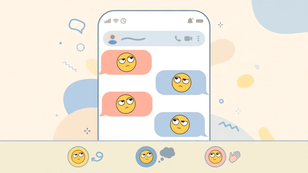 How to use the rolling eyes emoji the right way in WhatsApp, Instagram, and TikTok chats