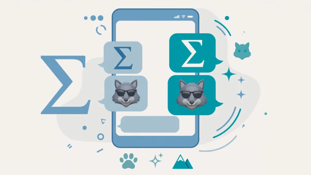 How to use the sigma emoji the right way in WhatsApp, Instagram, and TikTok chats