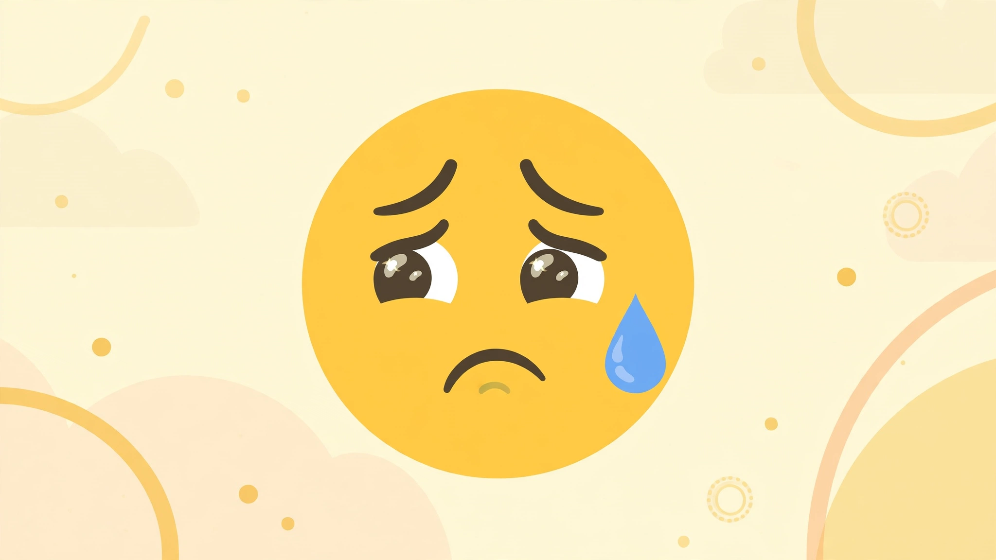 worried emoji meaning – anxious thoughts and caring concern