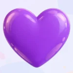 purple heart emoji
