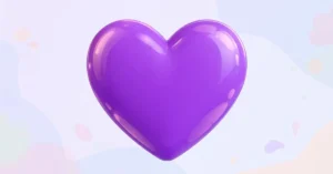 purple heart emoji
