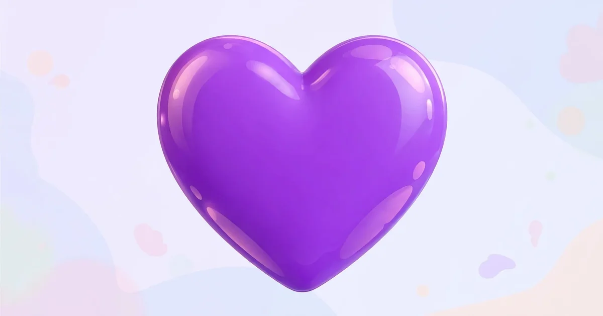purple heart emoji