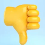 thumbs down emoji