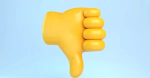 thumbs down emoji