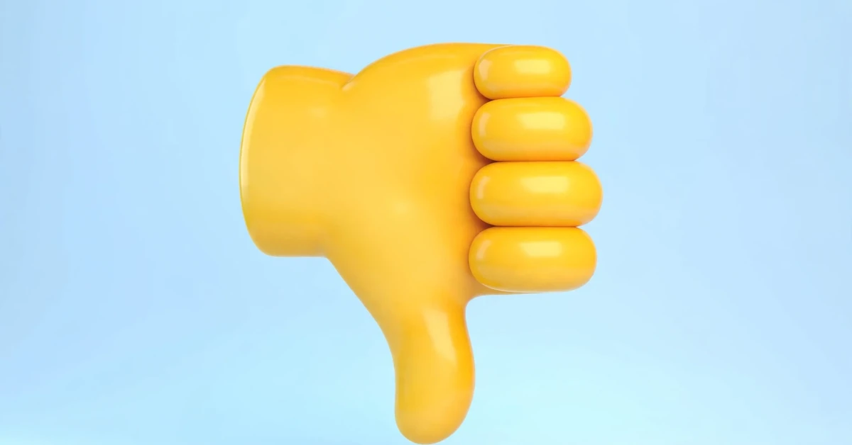 thumbs down emoji
