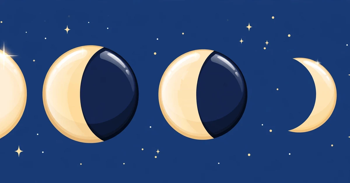 Moon Phase Emojis in Order
